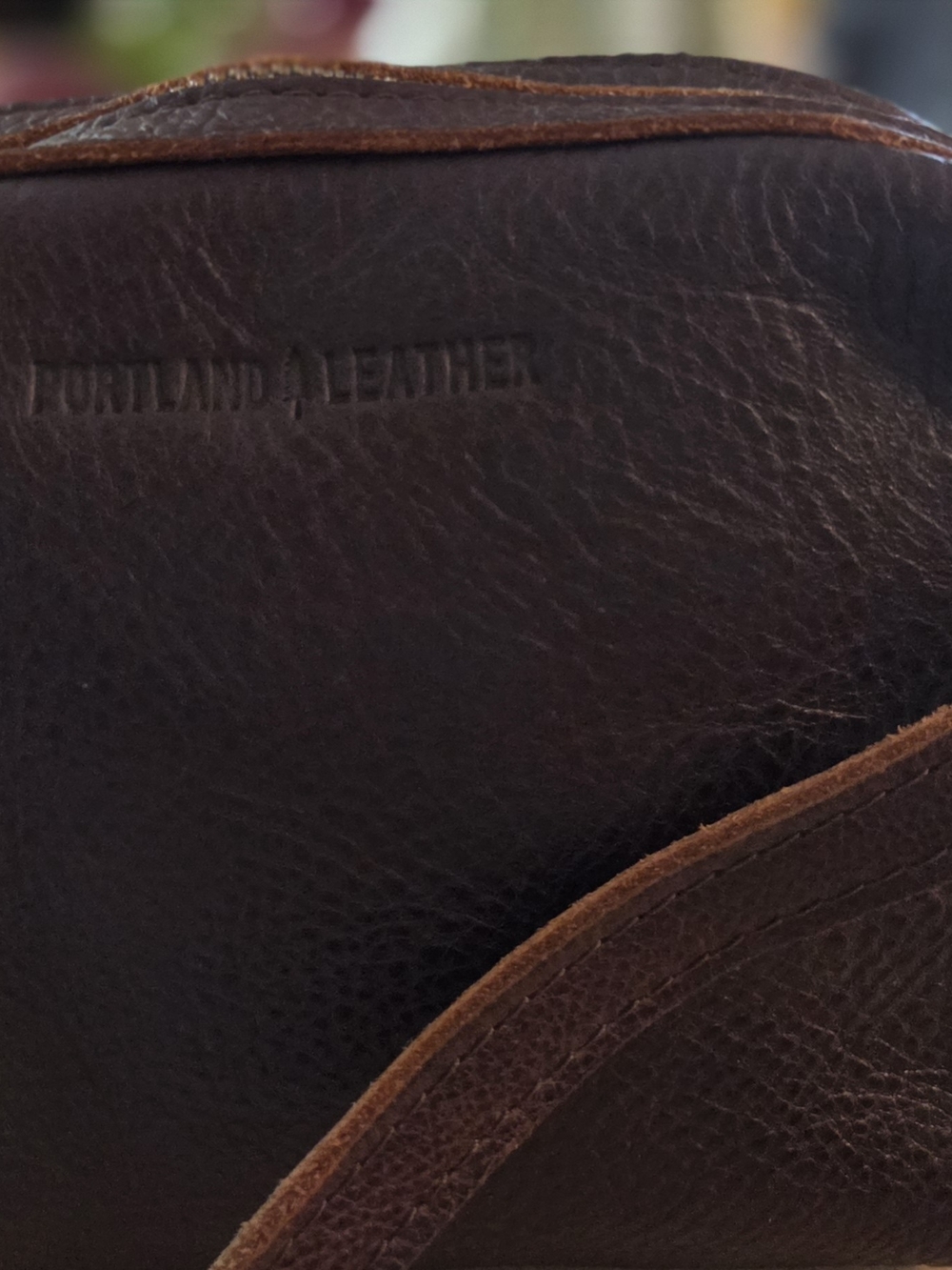 Portland Leather Goods Camera Bag Style Crossbody In Cold Brew - Picture 3 of 16